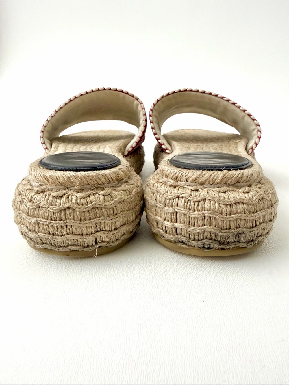 GUCCI | Sabela Web Stripe Logo Espadrille Platform Slides Sandals EU 39 - Picture 9 of 13